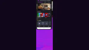 Eleph TV phone app showing home rows with a film poster and livestream rows